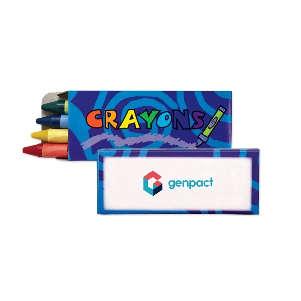 Blue color option for 4 Pack Standard Crayons