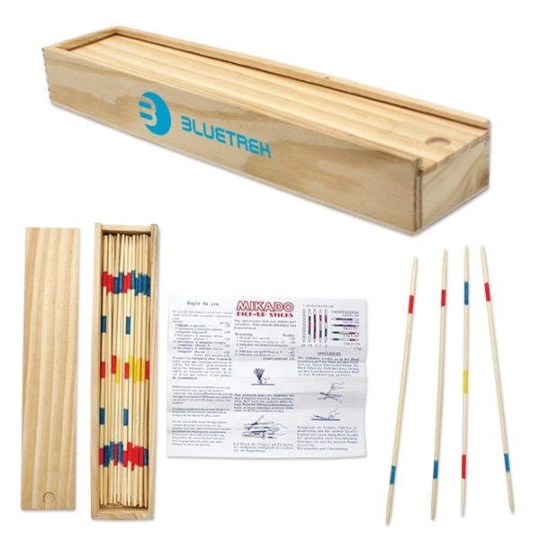Tan color option for Pick Up Sticks In Wood Box