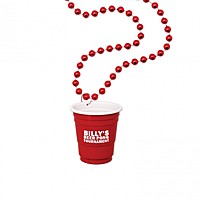 Red Shot Glass On Beads
