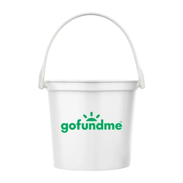 White color option for 32oz Handled Drink Bucket