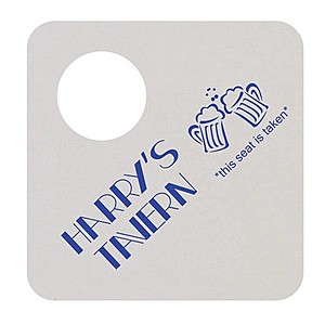 Photo of 40 Pt. 4" Bottleneck Coaster White High Density