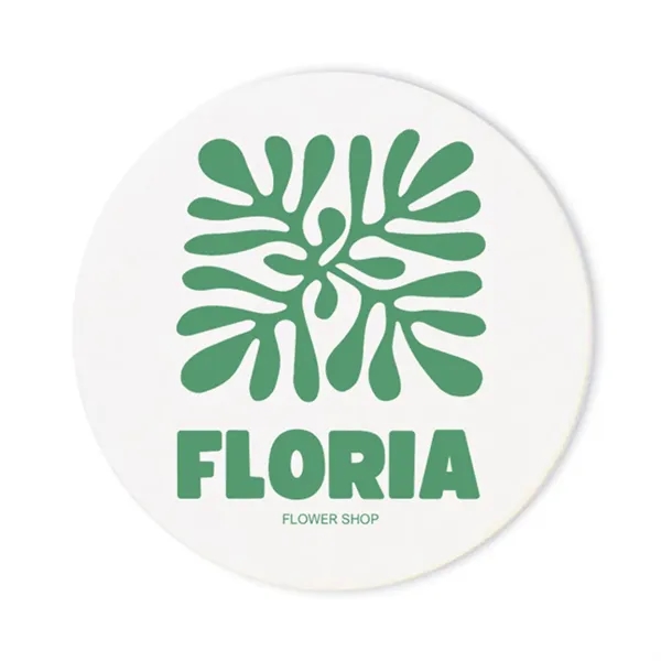 White color option for 80 Pt. White 3.5" White Round   Pulpboard Coasters