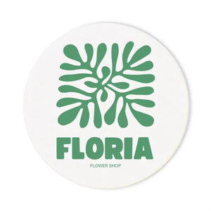 Photo of 80 Pt. White 3.5" White Round   Pulpboard Coasters