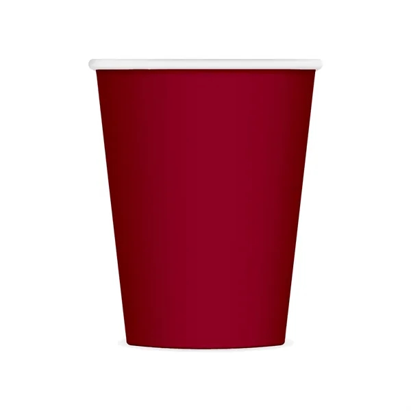 Burgundy Red color option for 9 Oz. Paper Cup Full Color Digital Print