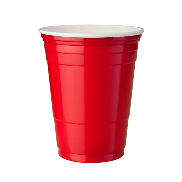 Red color option for 16 Oz. Double Wall Party Cup Full Color Digital Print