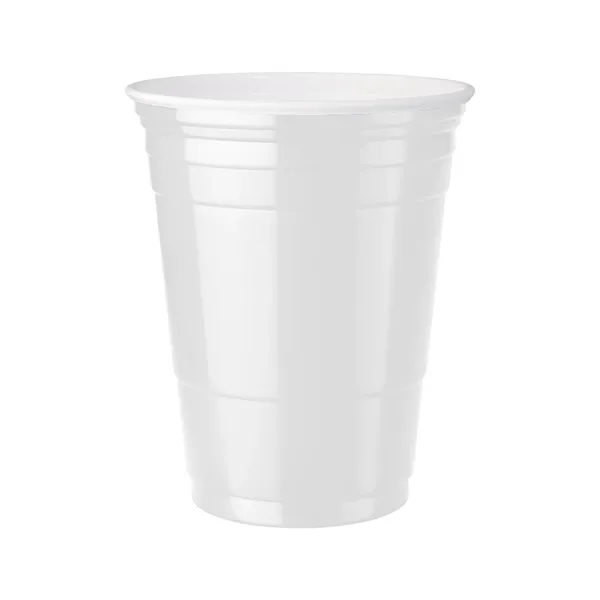 White color option for 16 Oz. Double Wall Party Cup Full Color Digital Print