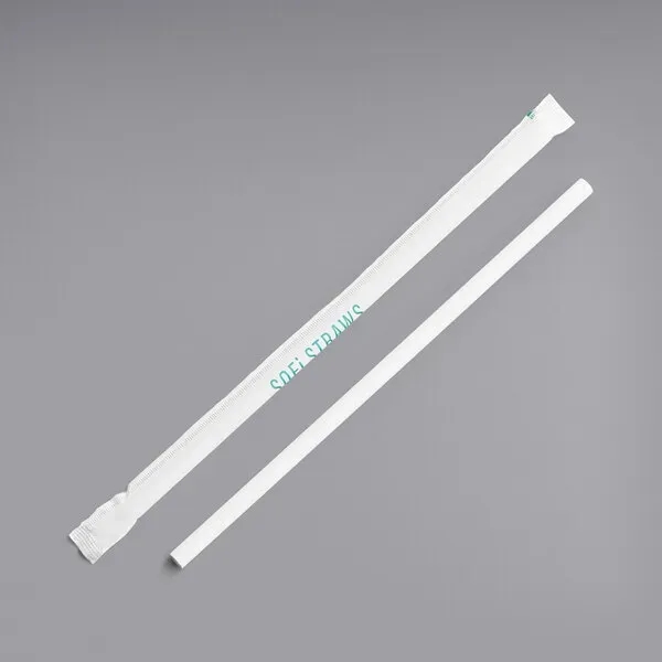 White color option for 10.25" White Paper Straw