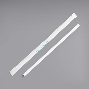 Photo of 10.25" White Paper Straw