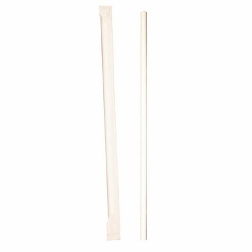 Photo of 10.25" White Paper Straw