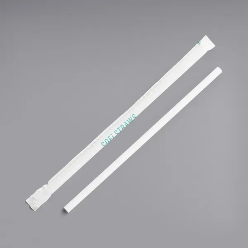 Main photo of 10.25" White Paper Straw