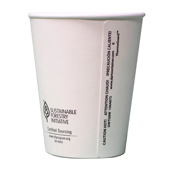 White color option for 8 Oz. Insulated Paper Cups