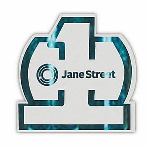 Photo of Foil Stamped 40 Pt., 3.5" #1   White High Density Coasters