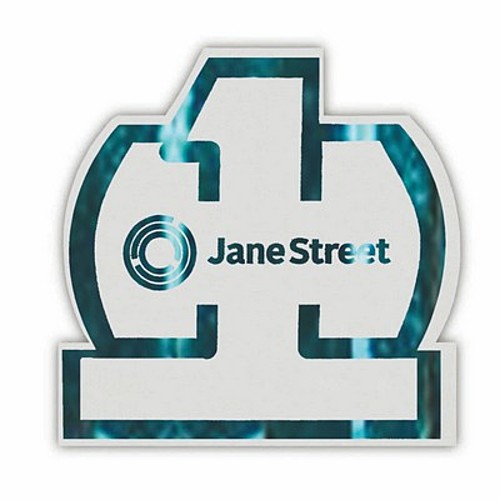 Photo of Foil Stamped 40 Pt., 3.5" #1   White High Density Coasters