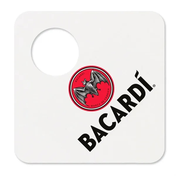 White color option for Digital 40 Pt. 4" Bottle Place Holder   White High Density Coasters