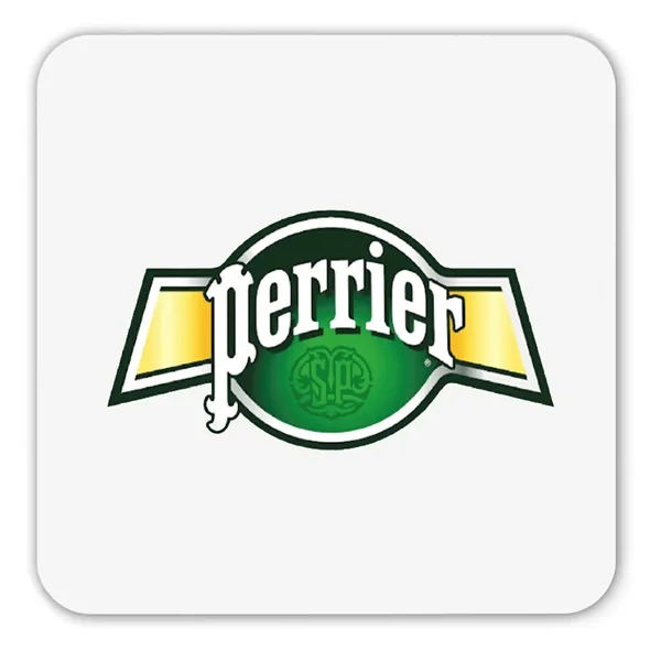 White color option for Full Color 110 Pt. 4" Square Pulpboard Coasters