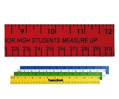 Main photo of 12" Enamel Wood Ruler   English & Metric Scale