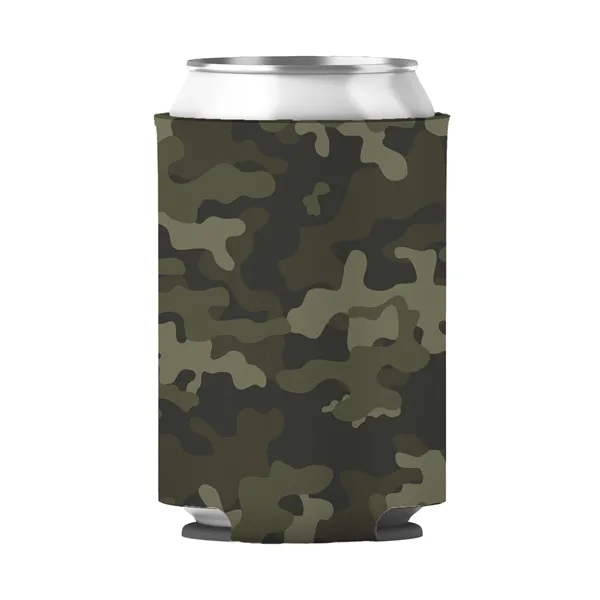 Camouflage Green color option for Foam Collapsible Can Coolie