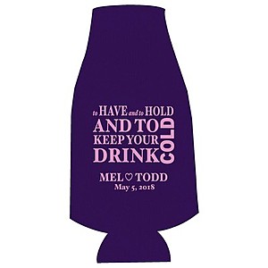 Photo of Foam Collapsible Bottle Coolie W/Zipper