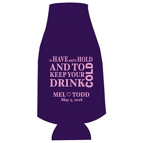 Photo of Foam Collapsible Bottle Coolie W/Zipper