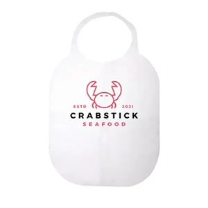 Photo of White Disposable Lobster Bib 18"X20"
