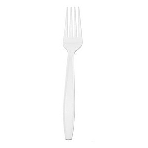 Photo of White 4 Pronged Plastic Fork (5.75")
