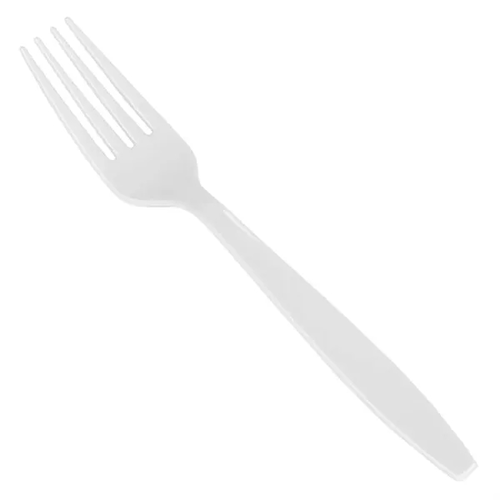Main photo of White 4 Pronged Plastic Fork (5.75")