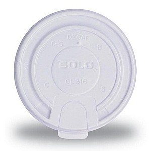 Photo of 8 Oz. Hot/Cold Paper Cup Tear Tab Lid
