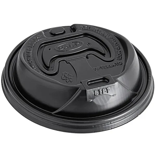 Black color option for 12 Oz. To 20 Oz. Black Insulated Paper Cups Lid