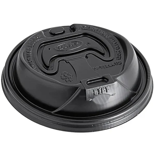 Main photo of 12 Oz. To 20 Oz. Black Insulated Paper Cups Lid