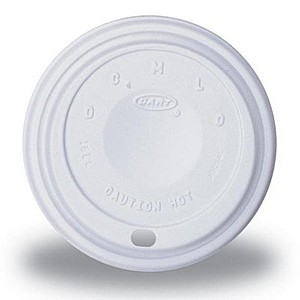 Photo of White 16 Oz. To 20 Oz. Foam Cup Traveler Lid