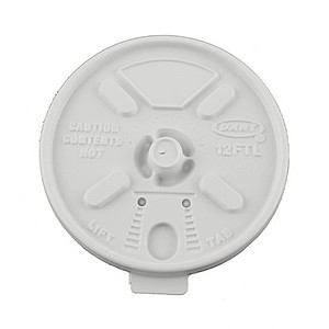 Photo of White 16 Oz. & 20 Oz. Foam Cup Tear Tab Lid