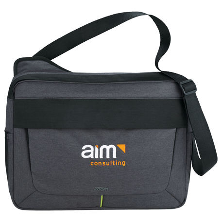 Gray color option for Zoom® Power Stretch 15" Computer Messenger Bag