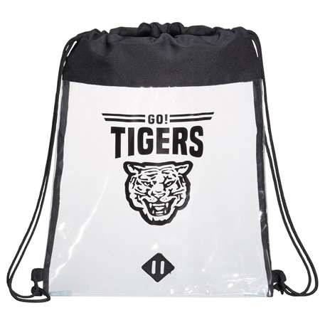 Clear color option for Bayside Drawstring Bag