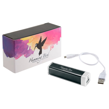 Black color option for Ul Amp Power Bank With Full Color Wrap
