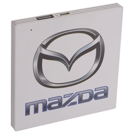 White color option for Ul Listed Moxie 2,500 M Ah Slim Power Bank