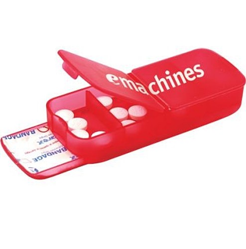 Main photo of Plastic Bandage Dispenser With Pill Case