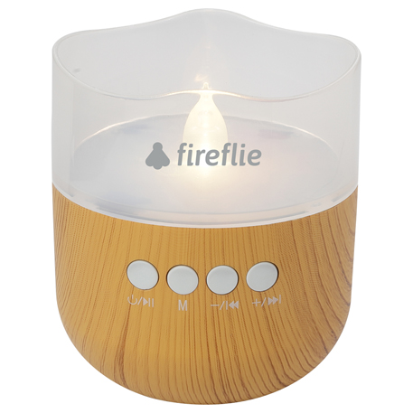 Wood color option for Candle Light Bluetooth Speaker