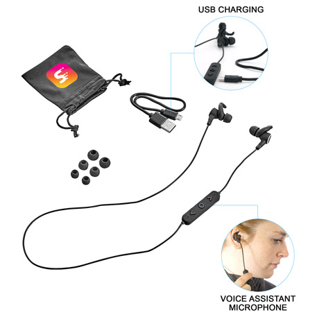Black color option for Noble Bluetooth Earbuds With Voice Assistant
