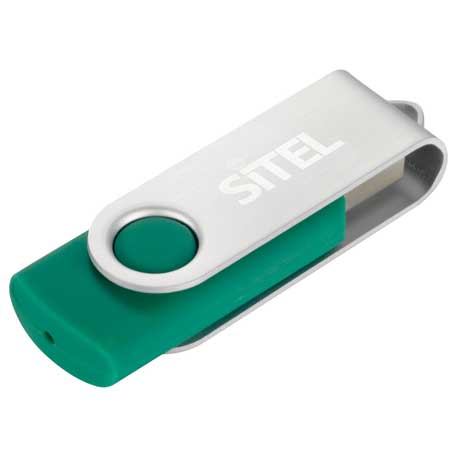 Green color option for Rotate Flash Drive 1 Gb
