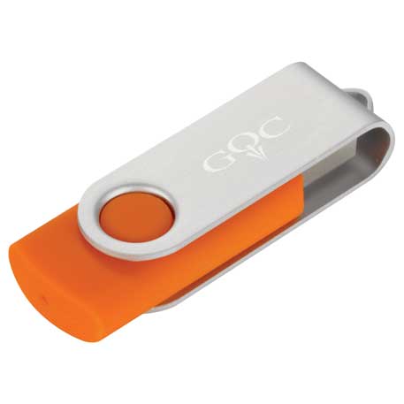 Orange color option for Rotate Flash Drive 2 Gb