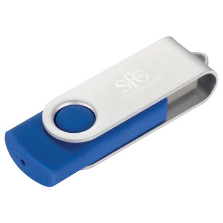 Royal color option for Rotate Flash Drive 2 Gb
