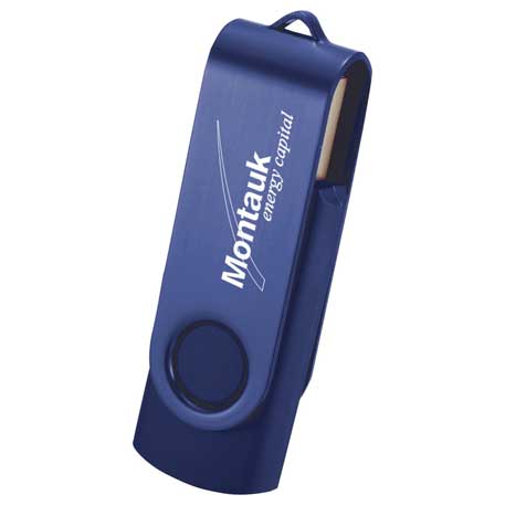 Blue color option for Rotate 2 Tone Flash Drive 2 Gb