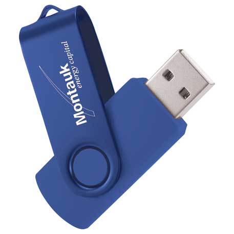 Royal color option for Rotate 2 Tone Flash Drive 2 Gb