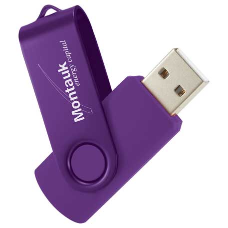 Violet color option for Rotate 2 Tone Flash Drive 2 Gb