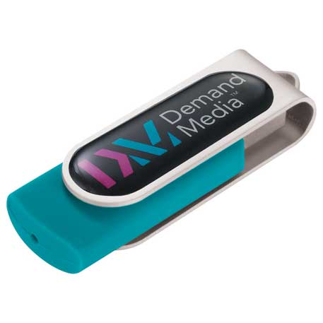 Dark Teal color option for Domeable Rotate Flash Drive 4 Gb
