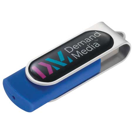 Royal color option for Domeable Rotate Flash Drive 4 Gb