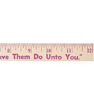 Photo of 12" Natural Finish Wood Ruler