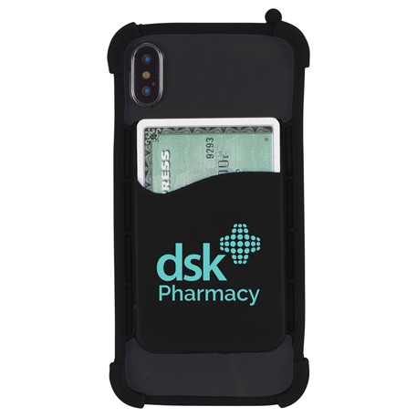 Black color option for Silicone Phone Wrap With Wallet