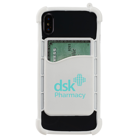 White color option for Silicone Phone Wrap With Wallet