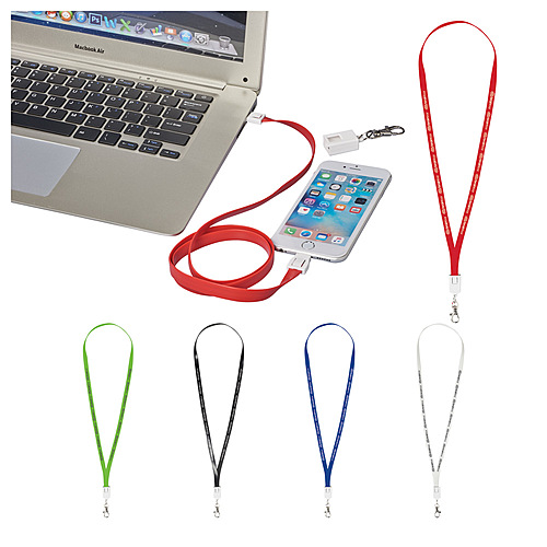 Main photo of 2 In 1 Charging Cable Lanyard